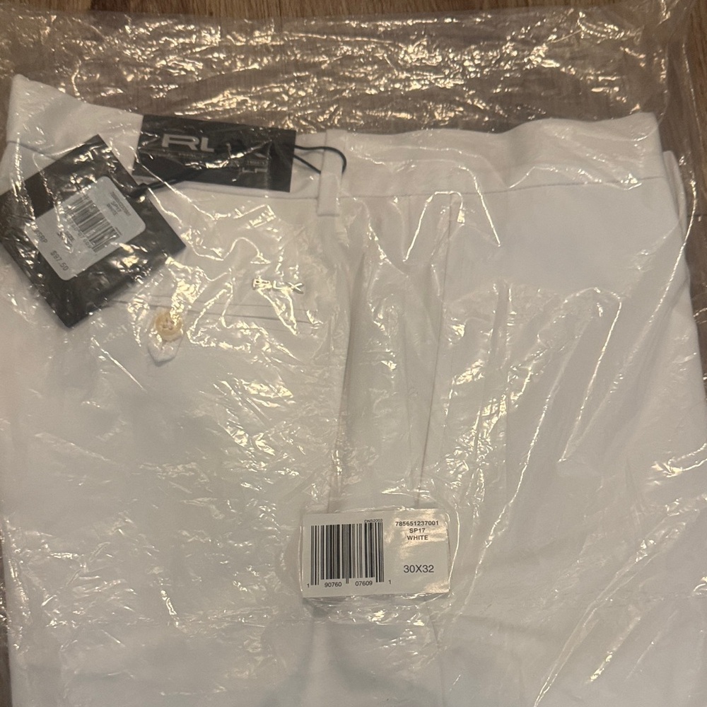 RLX Ralph Lauren White Golf Pants